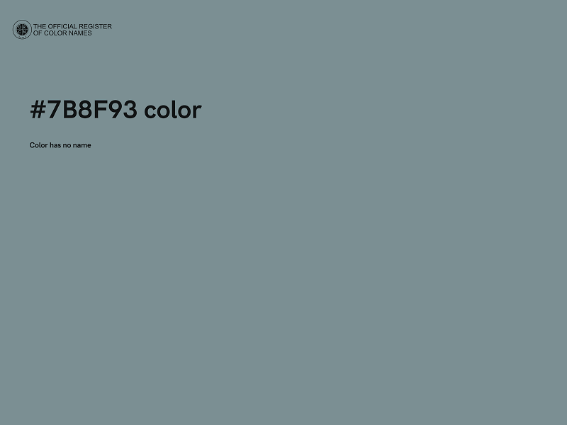 #7B8F93 color image