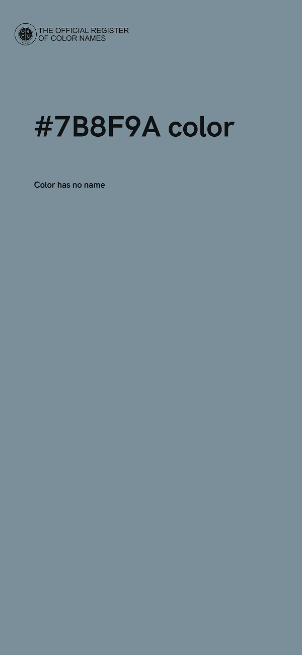 #7B8F9A color image