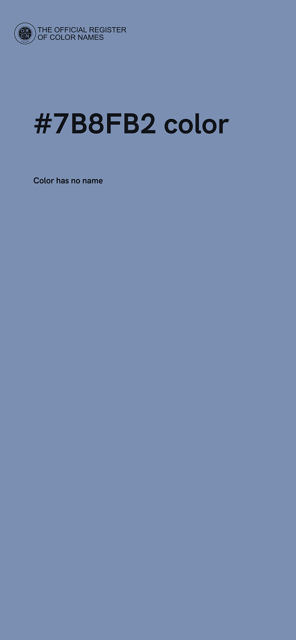 #7B8FB2 color image