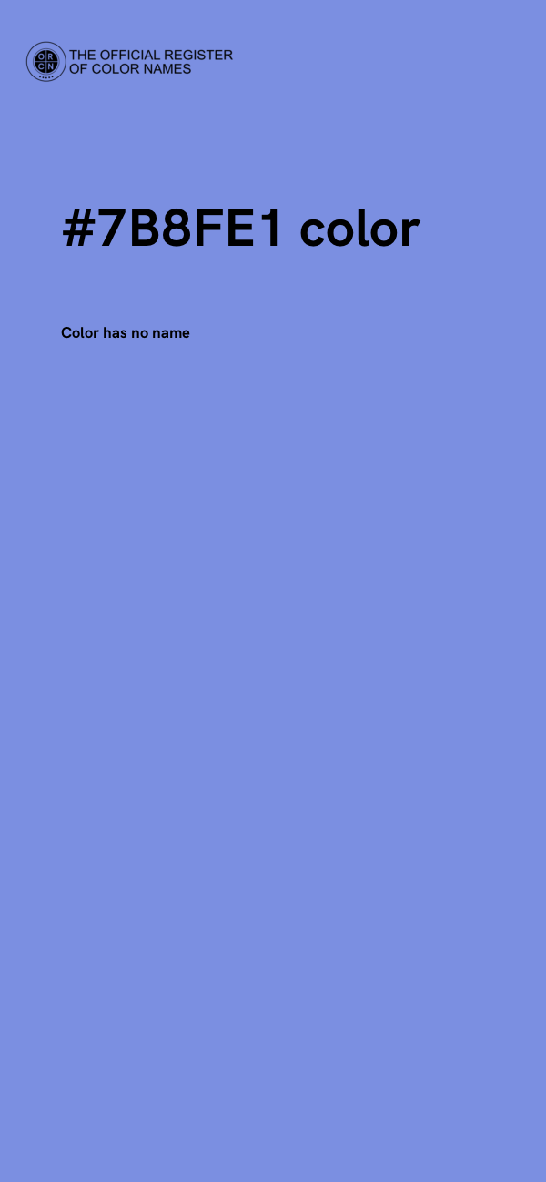 #7B8FE1 color image