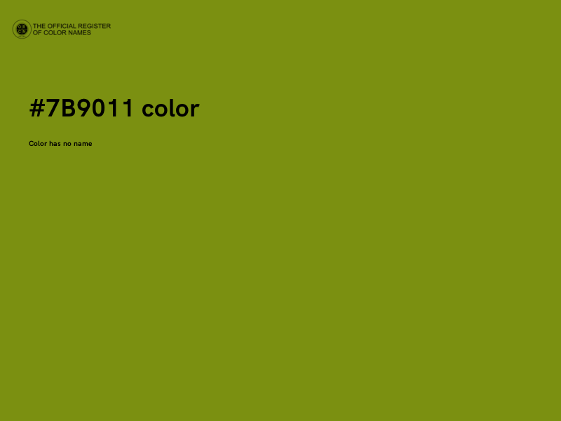 #7B9011 color image