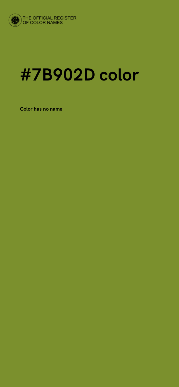 #7B902D color image