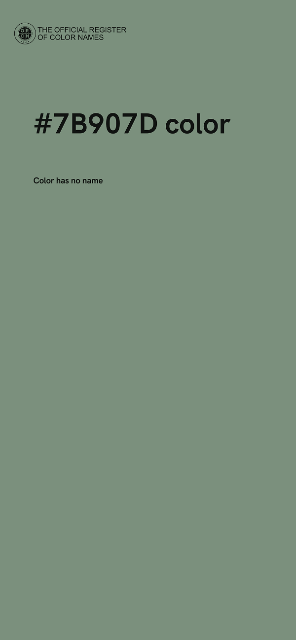 #7B907D color image