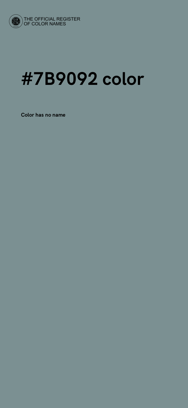 #7B9092 color image