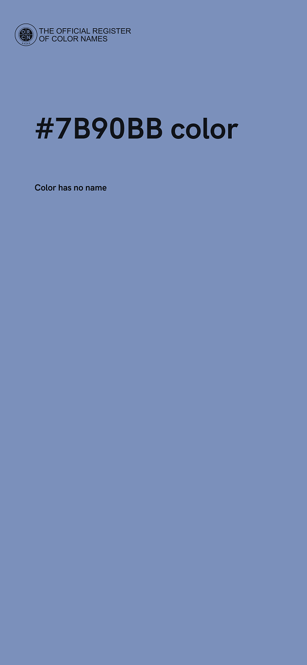 #7B90BB color image