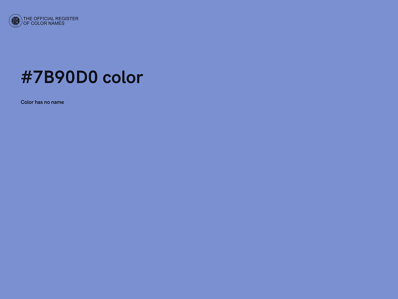 #7B90D0 color image