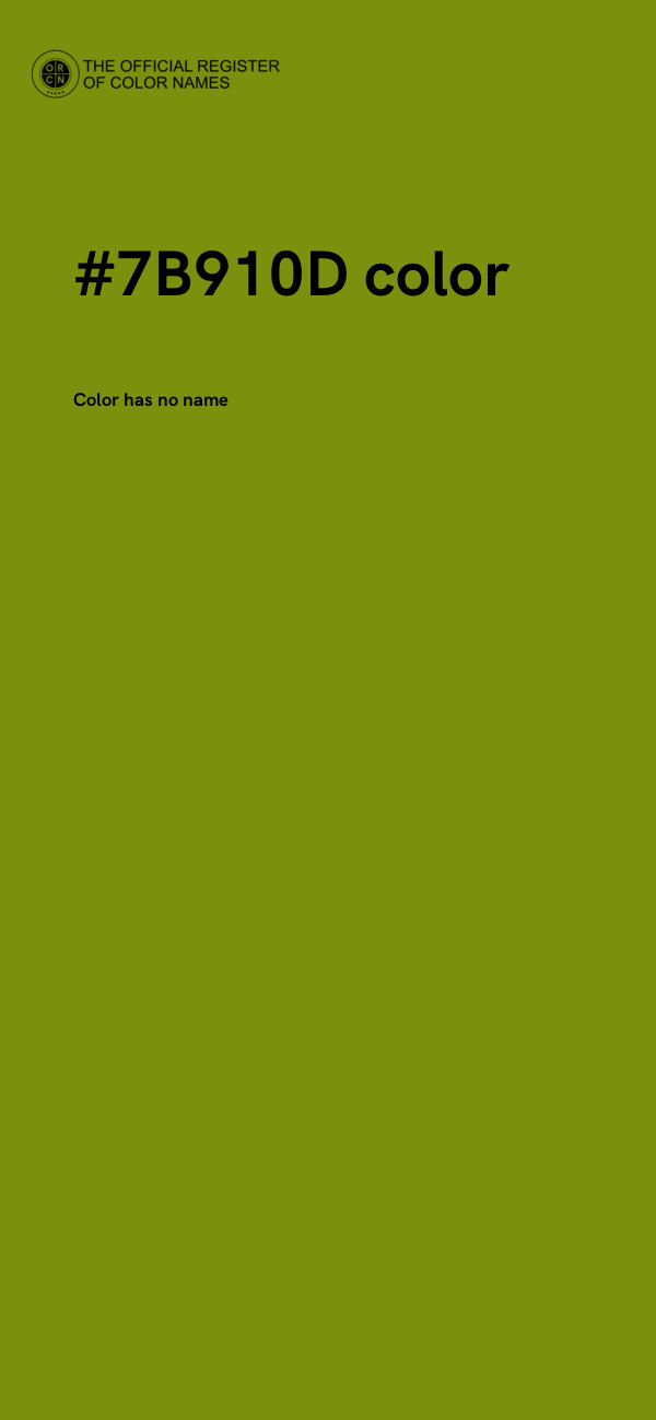 #7B910D color image