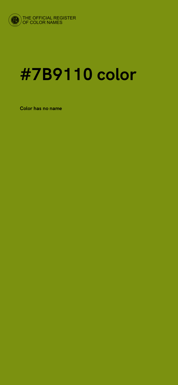 #7B9110 color image