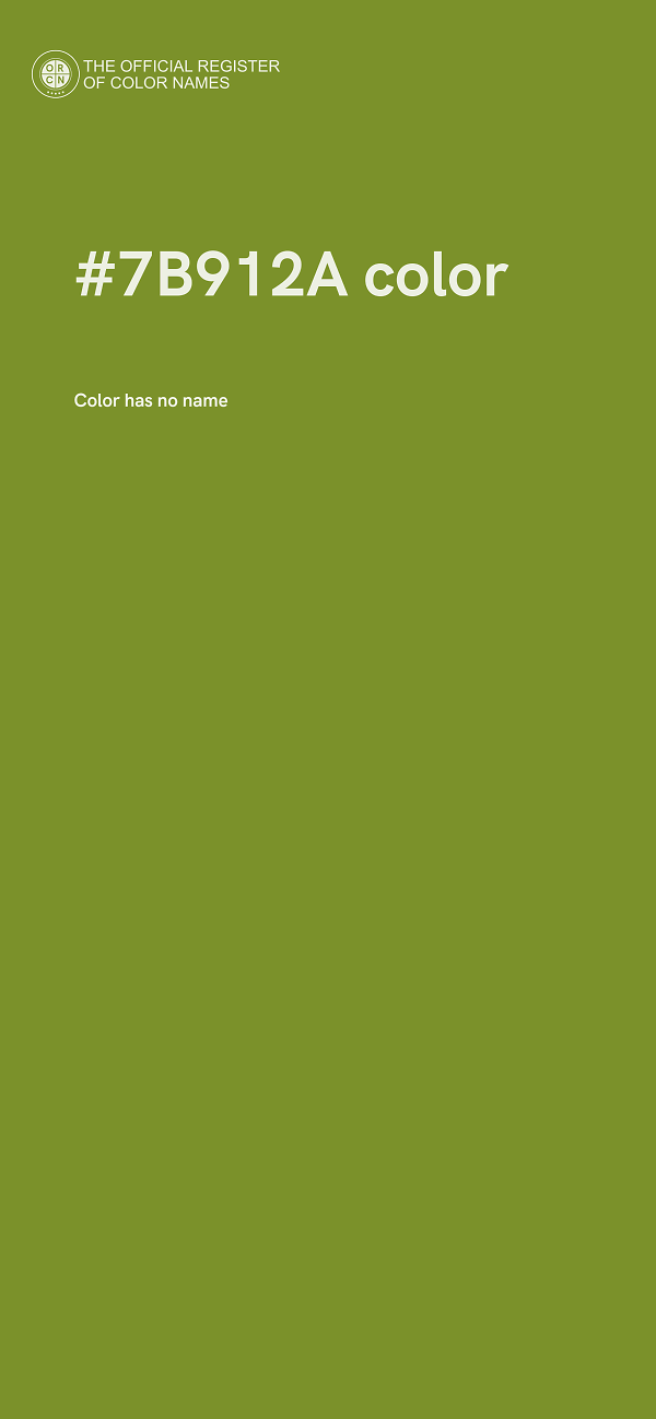 #7B912A color image