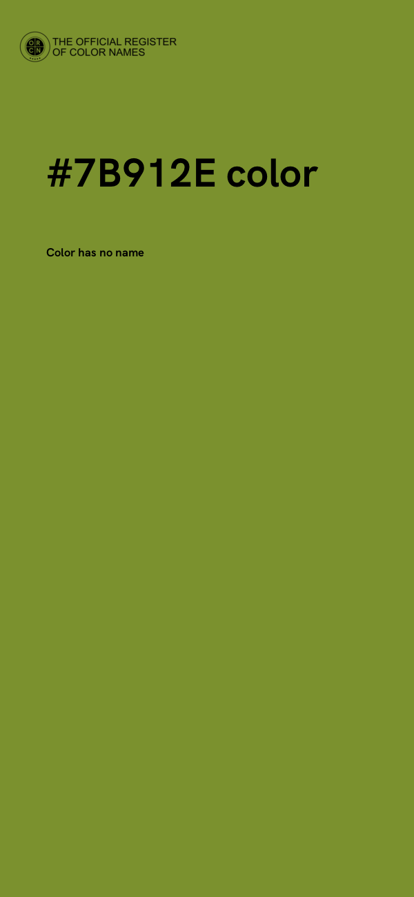 #7B912E color image