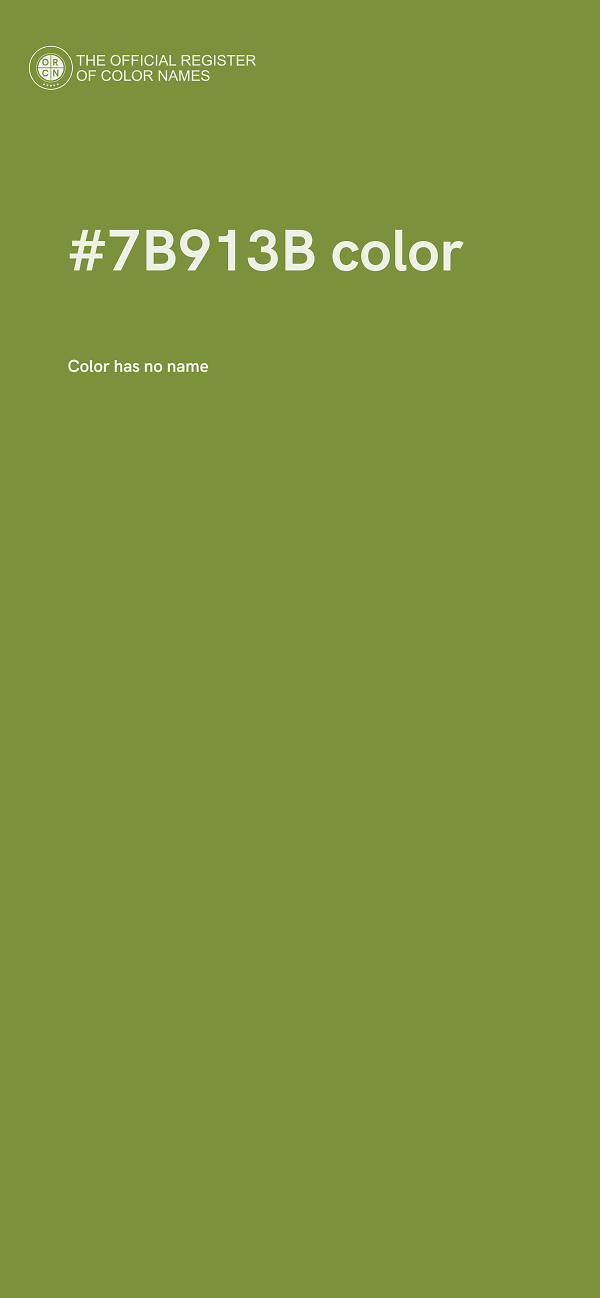 #7B913B color image