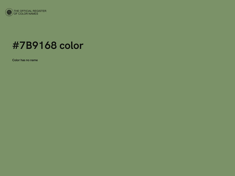 #7B9168 color image