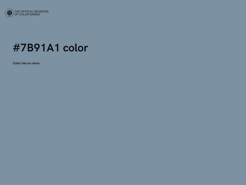 #7B91A1 color image