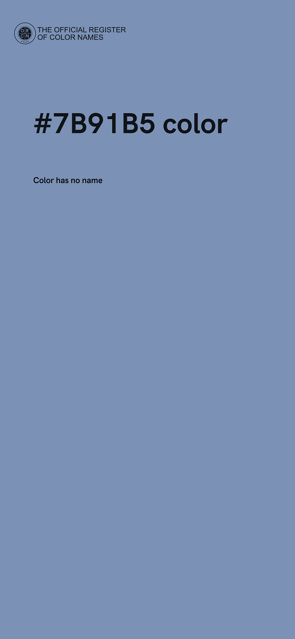 #7B91B5 color image