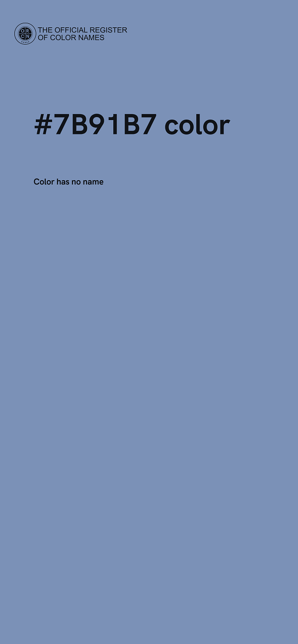 #7B91B7 color image