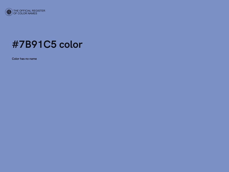 #7B91C5 color image