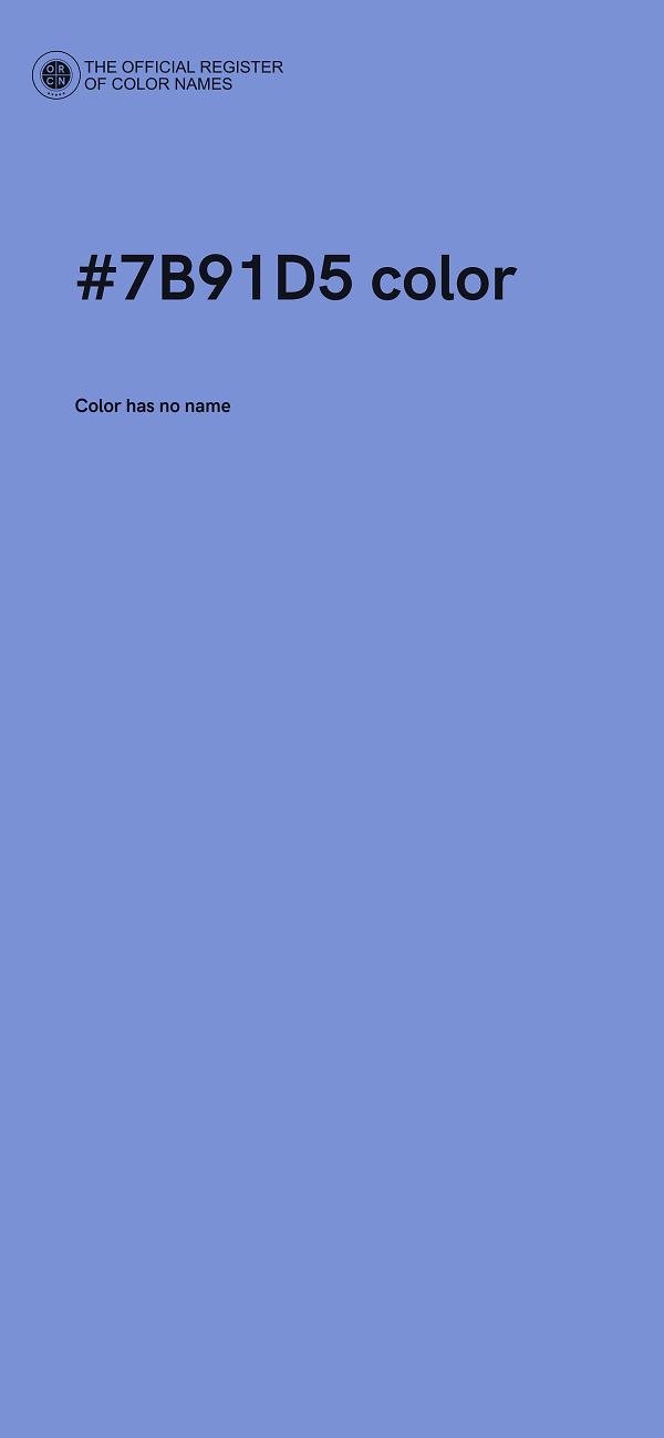#7B91D5 color image