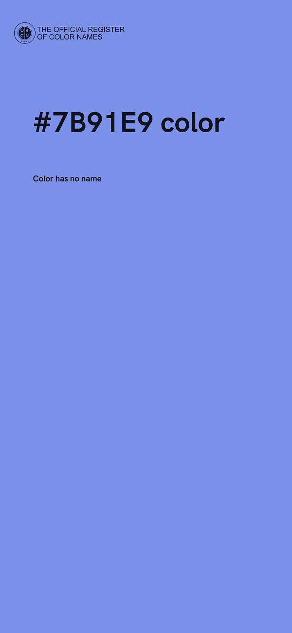 #7B91E9 color image
