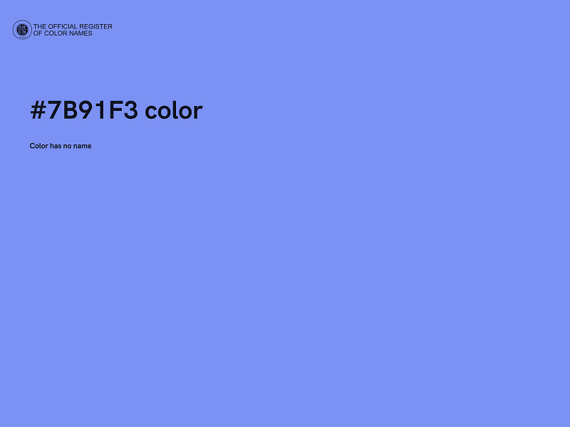 #7B91F3 color image