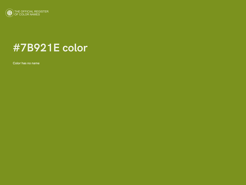 #7B921E color image