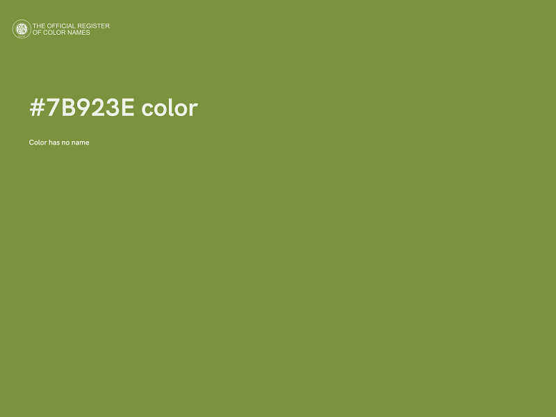 #7B923E color image