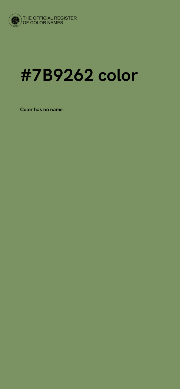 #7B9262 color image