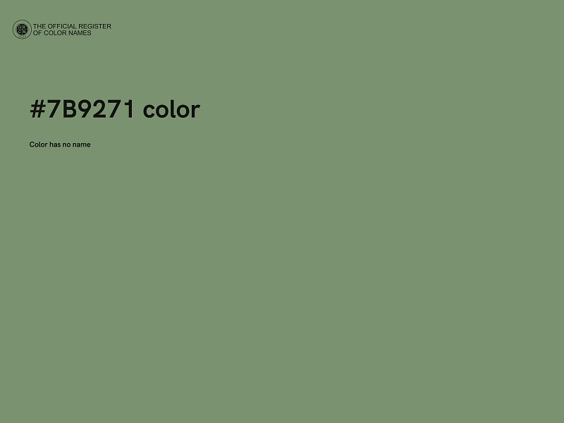 #7B9271 color image