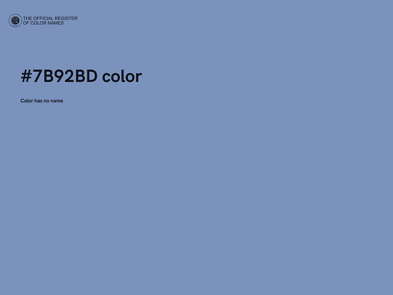 #7B92BD color image