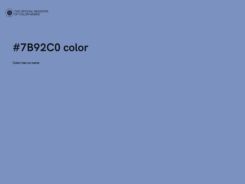 #7B92C0 color image