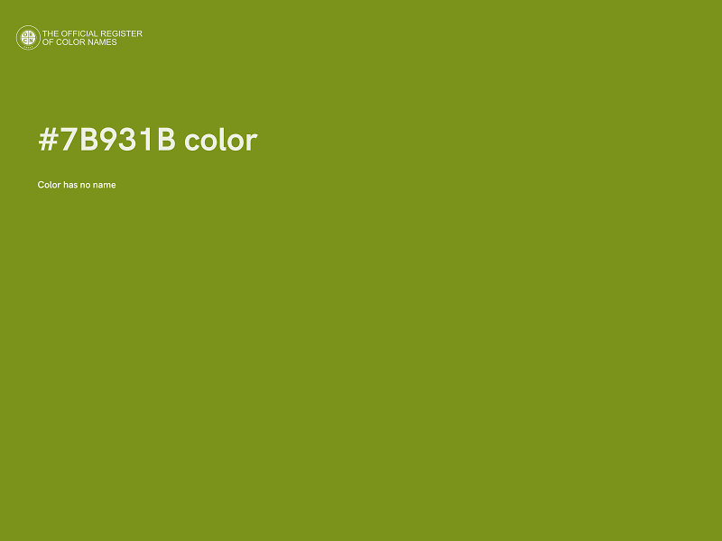 #7B931B color image