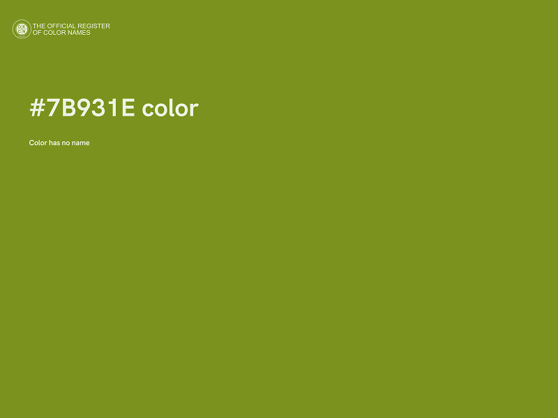 #7B931E color image