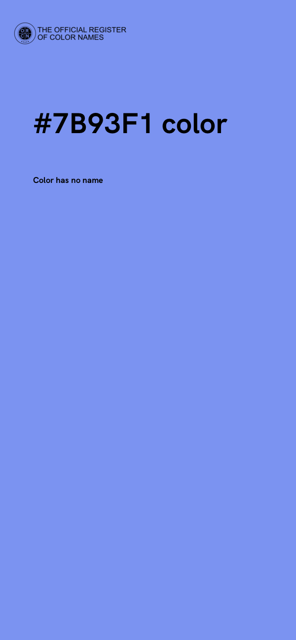#7B93F1 color image