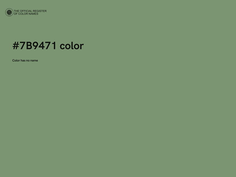 #7B9471 color image