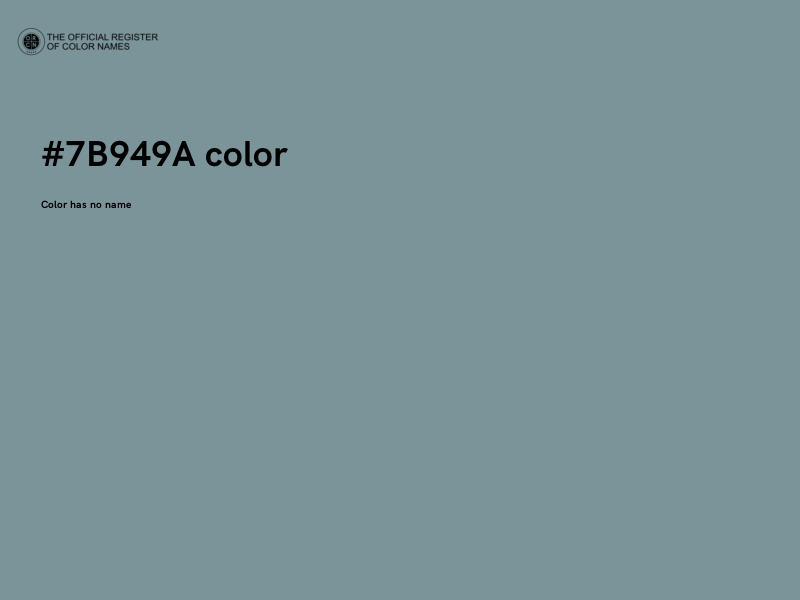 #7B949A color image