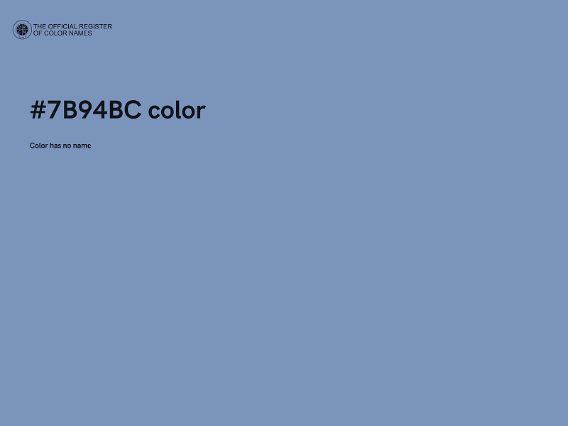 #7B94BC color image