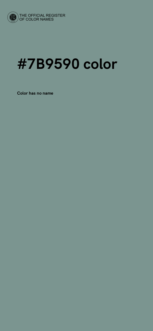 #7B9590 color image
