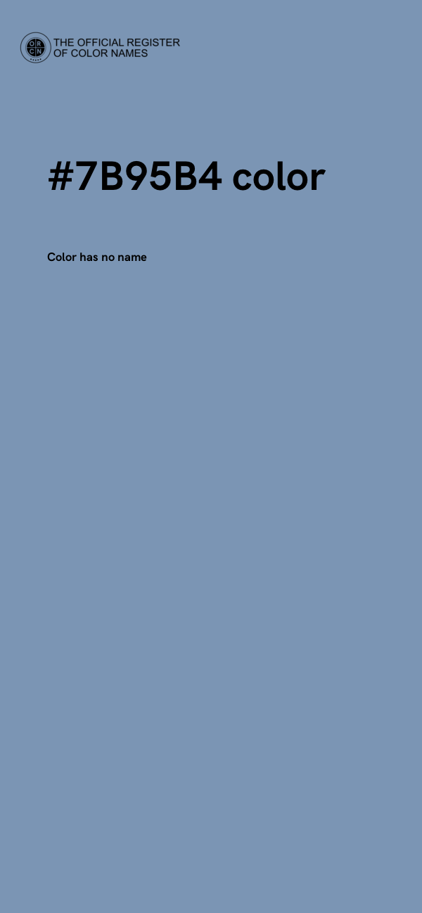 #7B95B4 color image