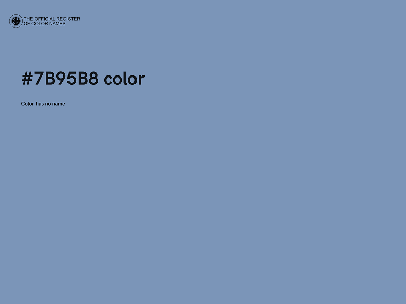 #7B95B8 color image