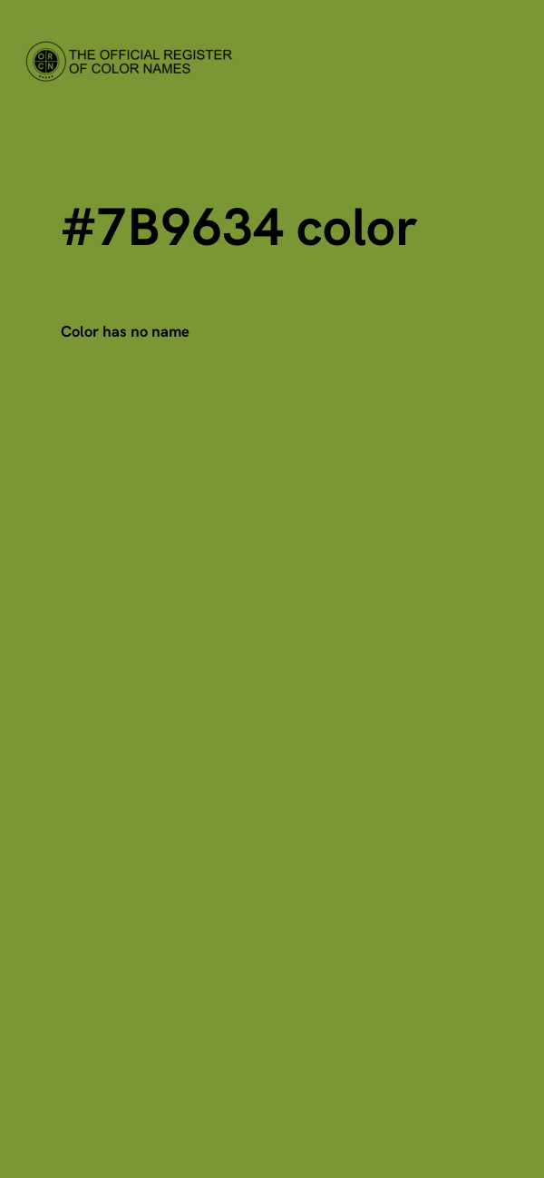 #7B9634 color image