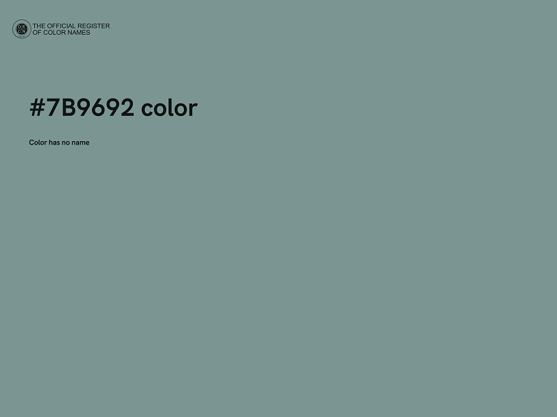 #7B9692 color image