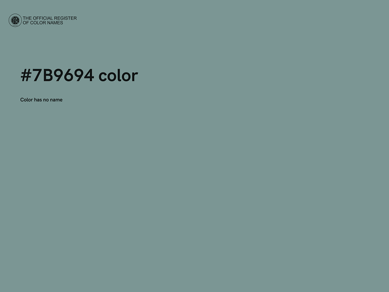 #7B9694 color image