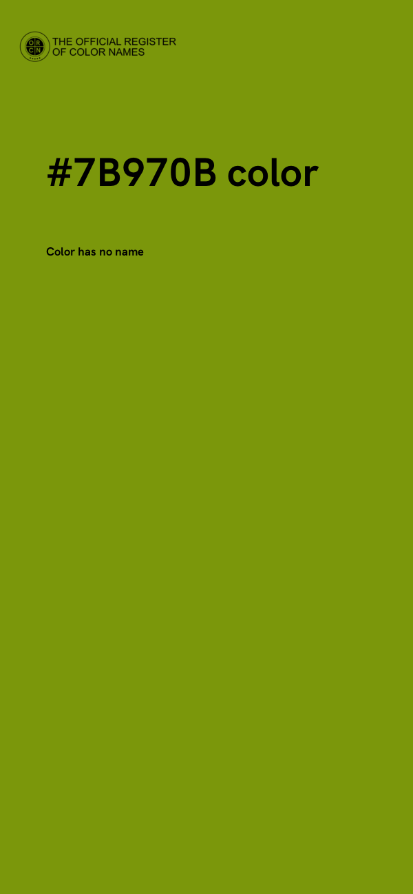 #7B970B color image