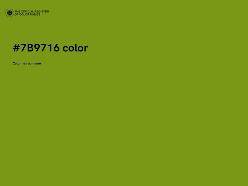 #7B9716 color image