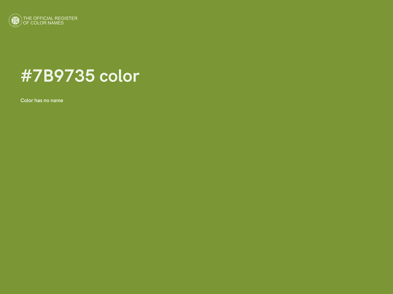 #7B9735 color image