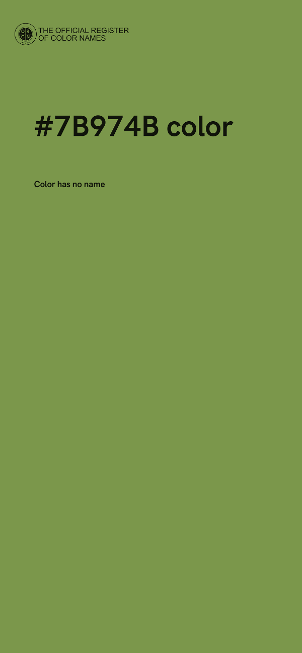 #7B974B color image