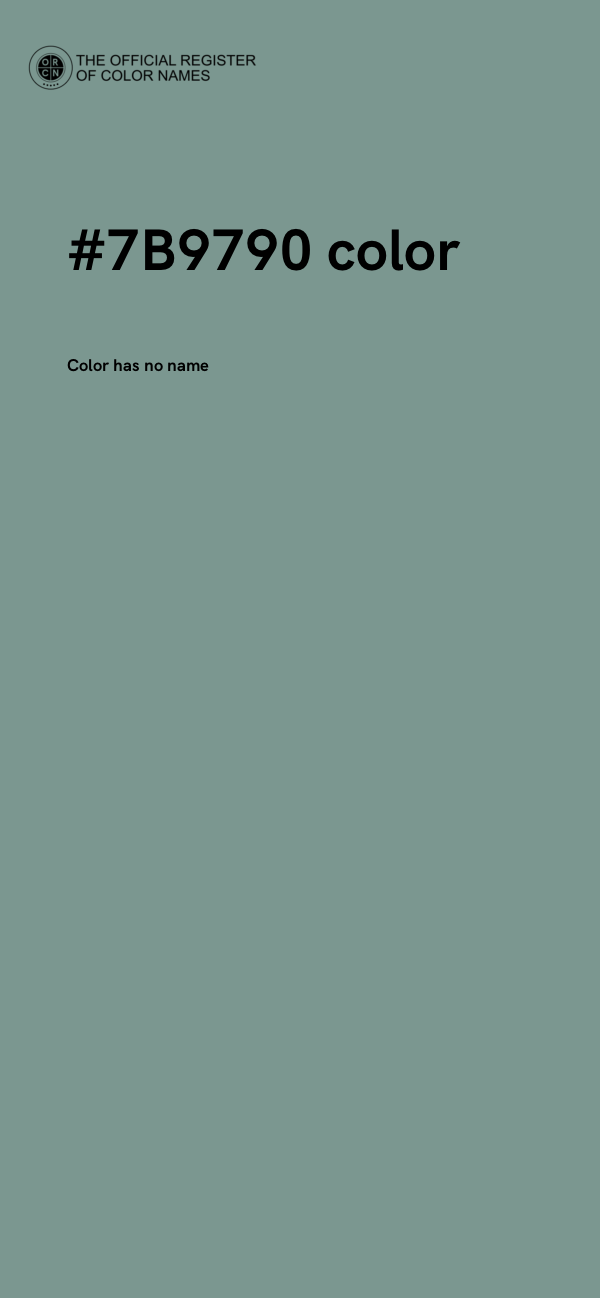 #7B9790 color image