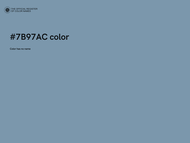 #7B97AC color image