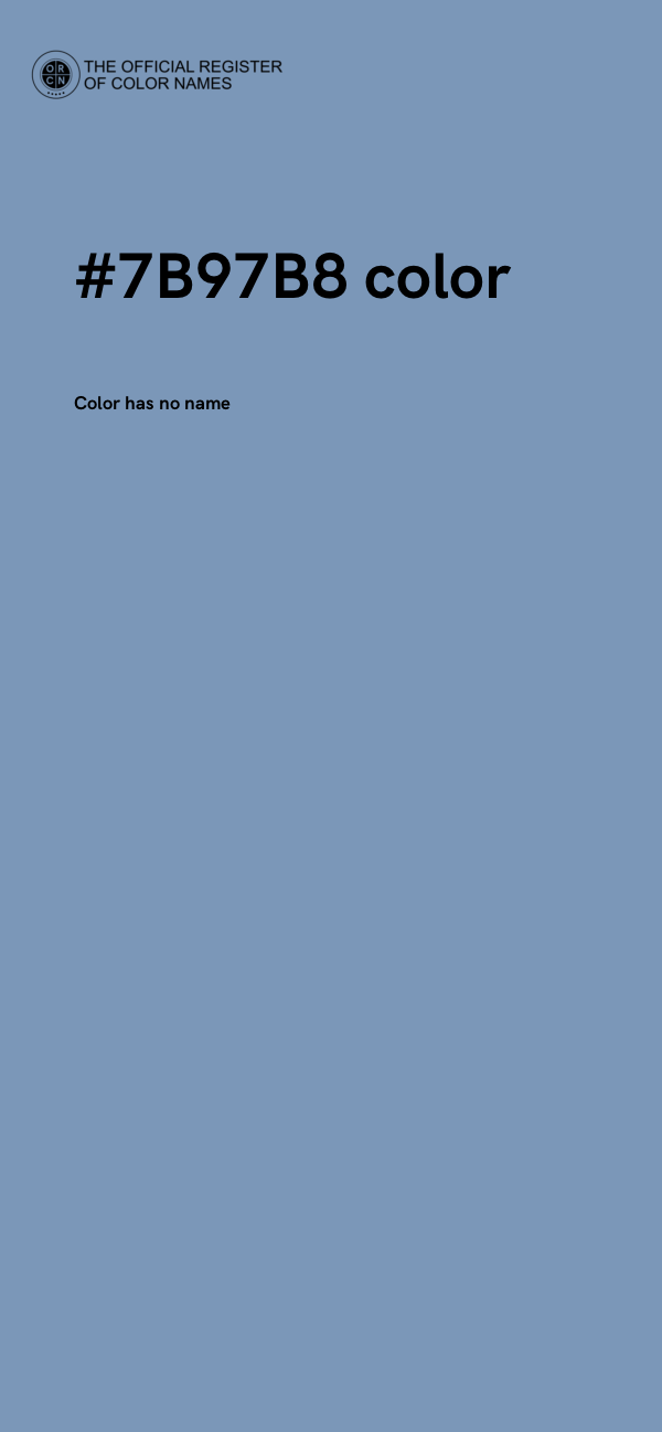 #7B97B8 color image