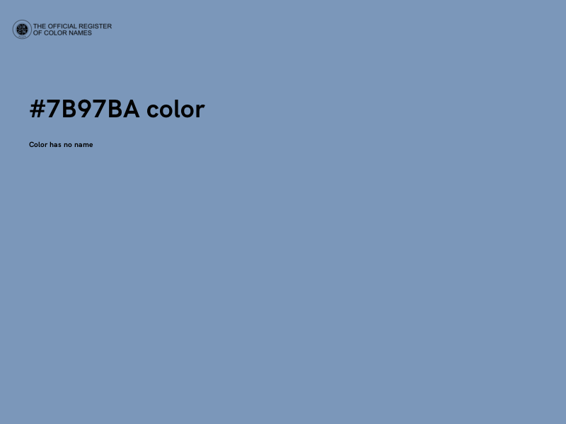 #7B97BA color image