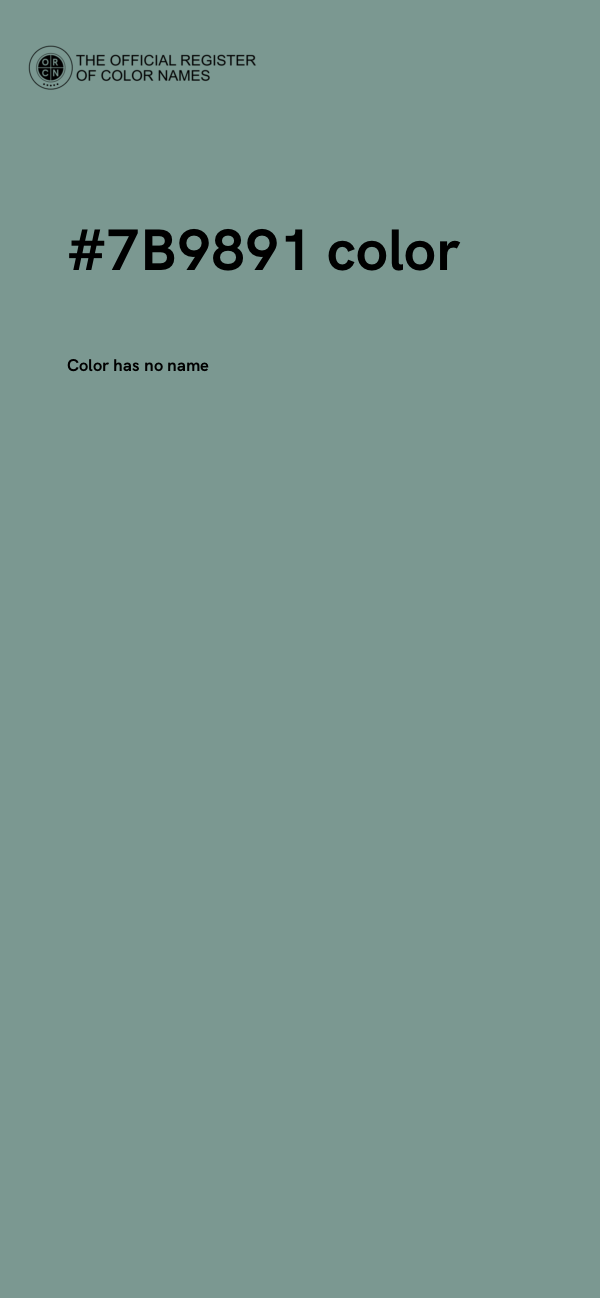 #7B9891 color image